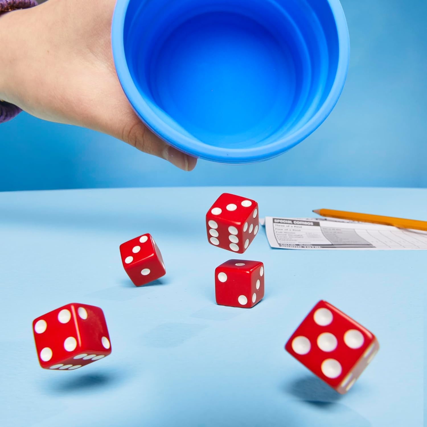 image:imageHasbro Gaming Yahtzee Dice Game with Collapsible Cup amp Storage Case Fun Family Games for Kids Teens Adults 30 Mins 2 or More Players Ages 8