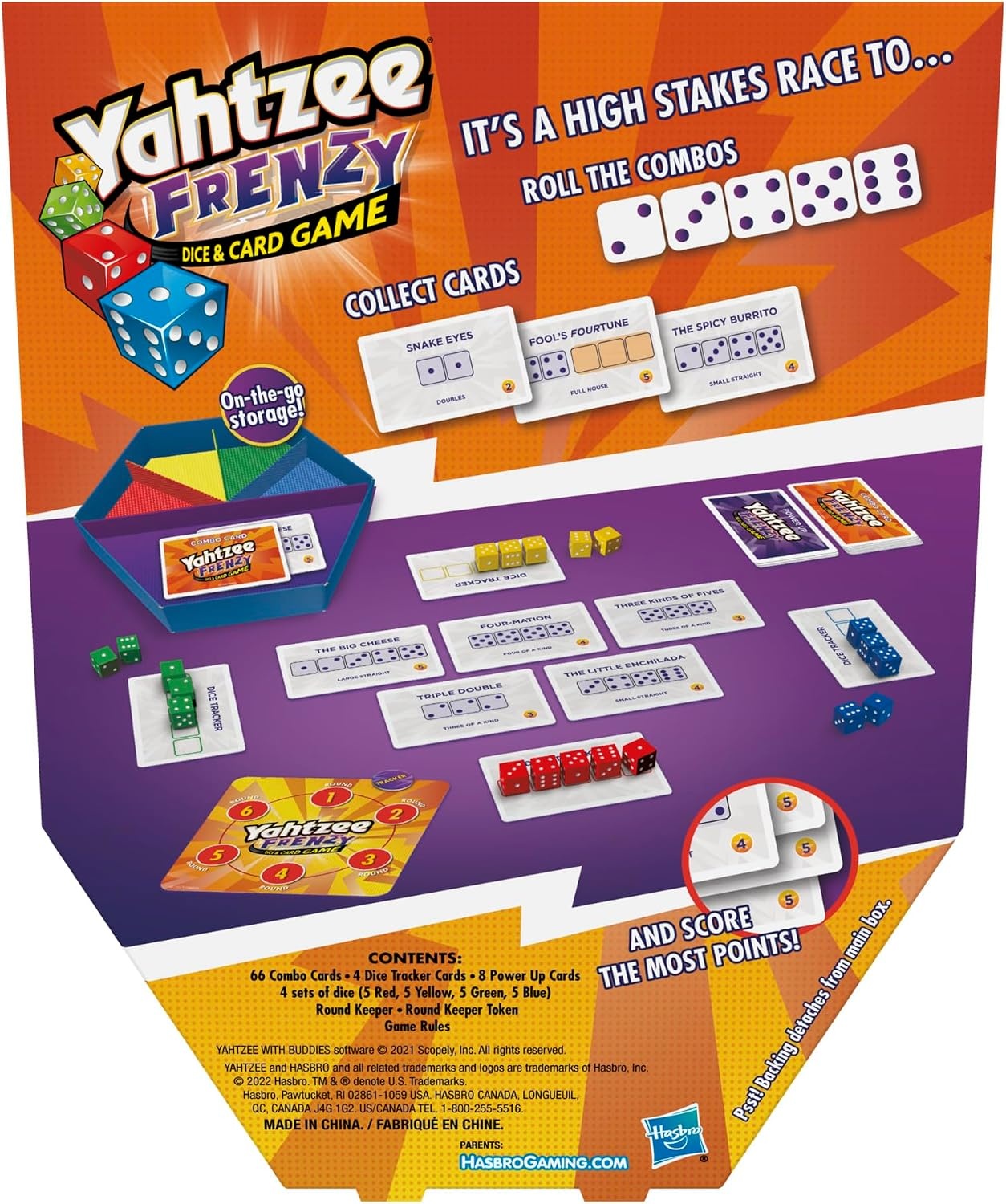 image:imageHasbro Gaming Yahtzee Frenzy Dice amp Card Game FastPaced Dice Game Card Games for Families and Kids Easy to Learn Family Games for 2 to 4 Players Ages 8 and Up