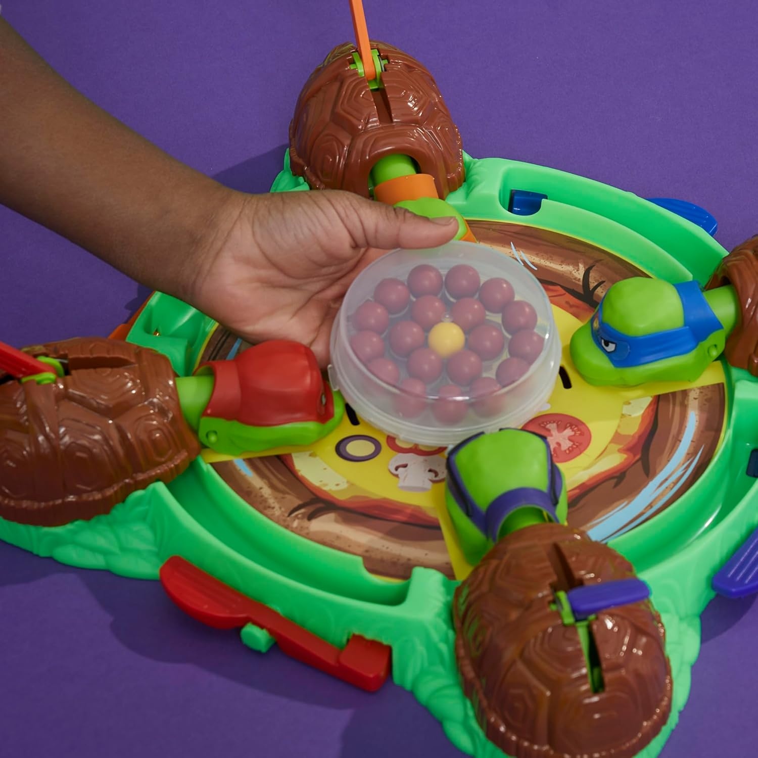 image:imageHungry Hungry Hippos Teenage Mutant Ninja Turtles Edition Game Ages 4 and Up 2 to 4 Players Kids Board Games Gifts for Preschoolers Easter Gifts for Boys and Girls Amazon Exclusive