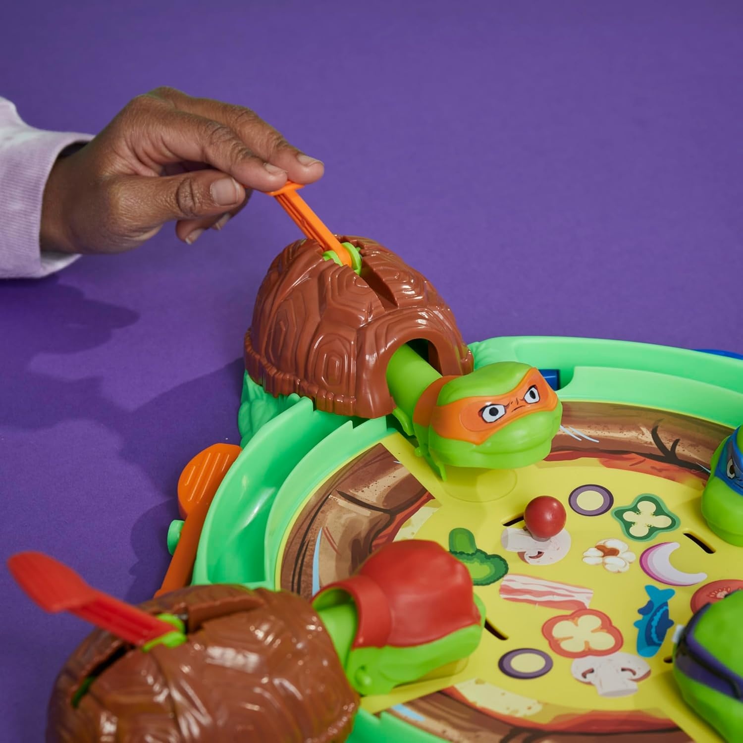 image:imageHungry Hungry Hippos Teenage Mutant Ninja Turtles Edition Game Ages 4 and Up 2 to 4 Players Kids Board Games Gifts for Preschoolers Easter Gifts for Boys and Girls Amazon Exclusive