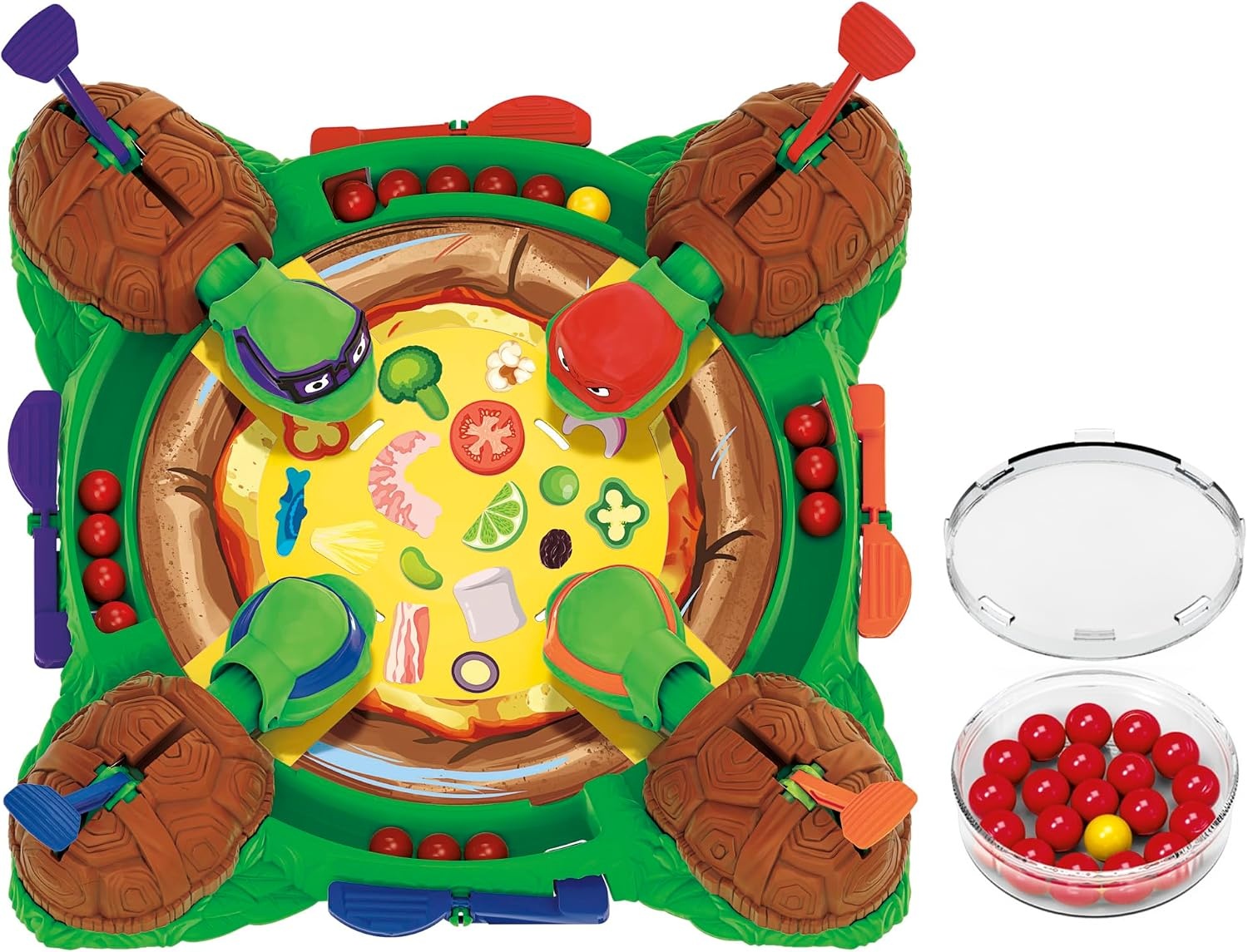 image:imageHungry Hungry Hippos Teenage Mutant Ninja Turtles Edition Game Ages 4 and Up 2 to 4 Players Kids Board Games Gifts for Preschoolers Easter Gifts for Boys and Girls Amazon Exclusive