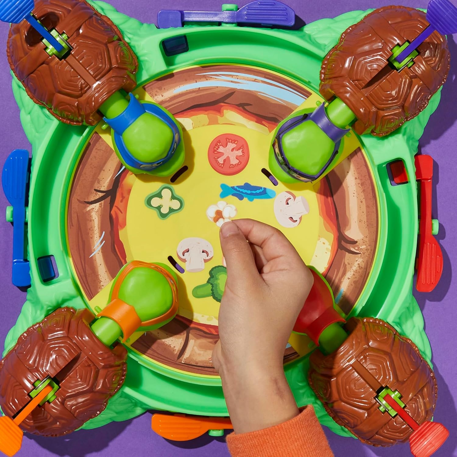 image:imageHungry Hungry Hippos Teenage Mutant Ninja Turtles Edition Game Ages 4 and Up 2 to 4 Players Kids Board Games Gifts for Preschoolers Easter Gifts for Boys and Girls Amazon Exclusive