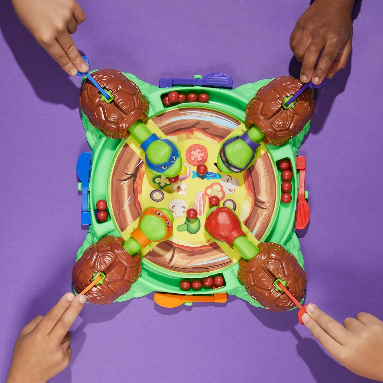 image:imageHungry Hungry Hippos Teenage Mutant Ninja Turtles Edition Game Ages 4 and Up 2 to 4 Players Kids Board Games Gifts for Preschoolers Easter Gifts for Boys and Girls Amazon Exclusive