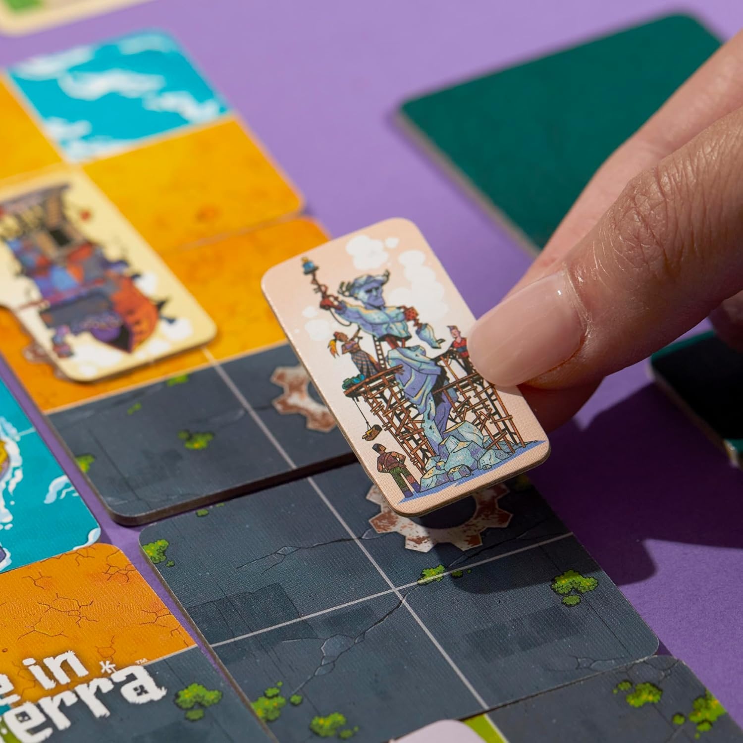 image:imageLife in Reterra Moonrise Expansion Ages 10 24 Players 35 Mins Strategy Board Games for Adults and Families Life in Reterra Game Required