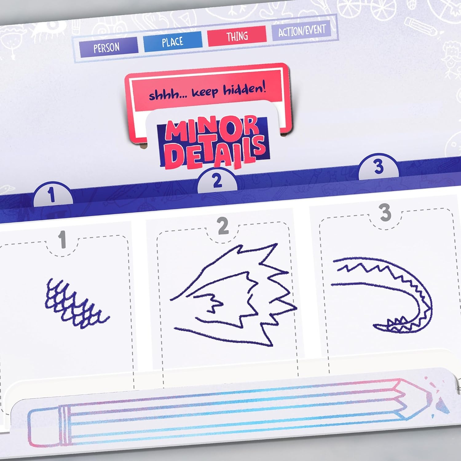 image:imageMinor Details Board Game A Party Game for People Who Cant Draw Much Ages 13 36 Players 20 Mins Fun Drawing Games for Adults and Teens