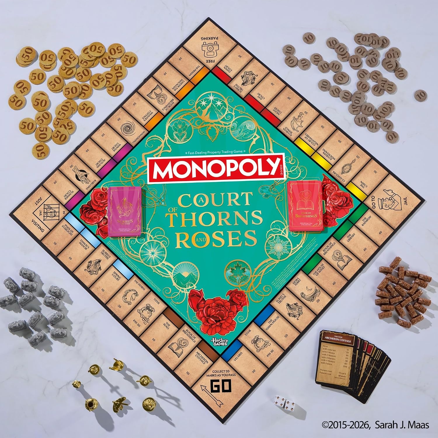 image:imageMonopoly A Court of Thorns and Roses Special Edition Board Game for Adults Officially Licensed Ages 17 26 Players Amazon Exclusive