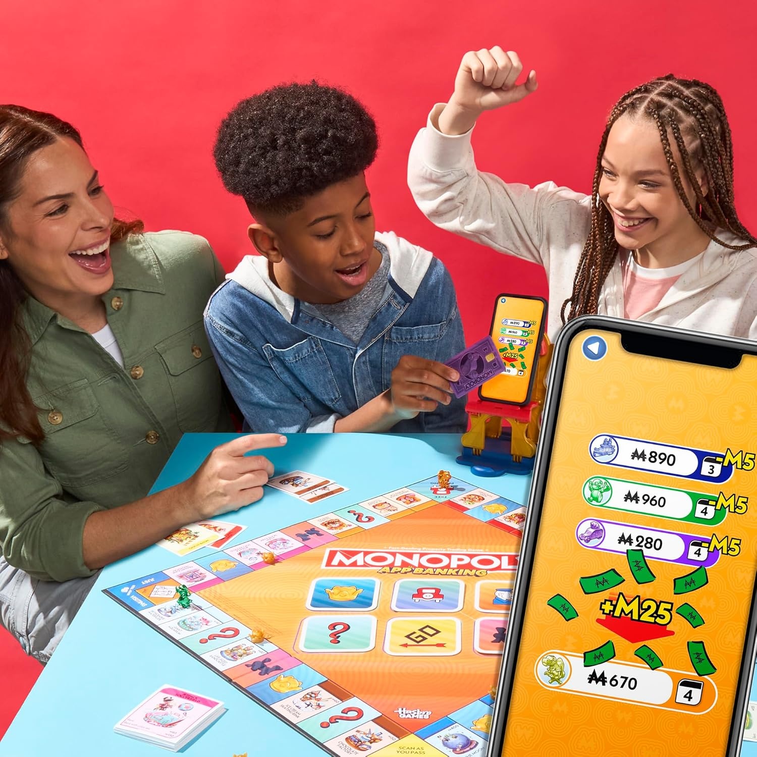 image:imageMonopoly App Banking Board Game AppEnabled Game Links to Smart Devices Ages 8 2 to 6 Players 45 Mins Family Games for Kids