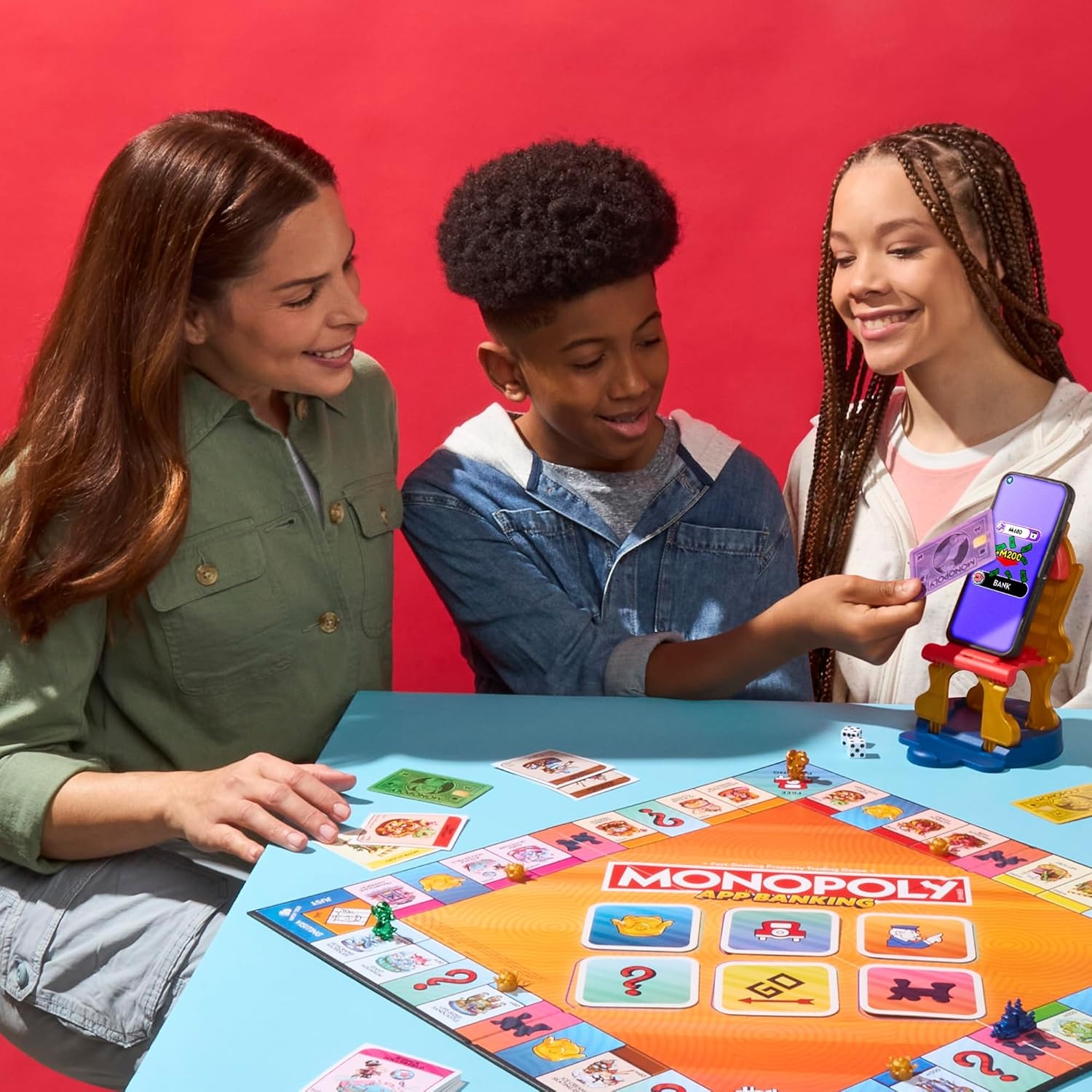 image:imageMonopoly App Banking Board Game AppEnabled Game Links to Smart Devices Ages 8 2 to 6 Players 45 Mins Family Games for Kids
