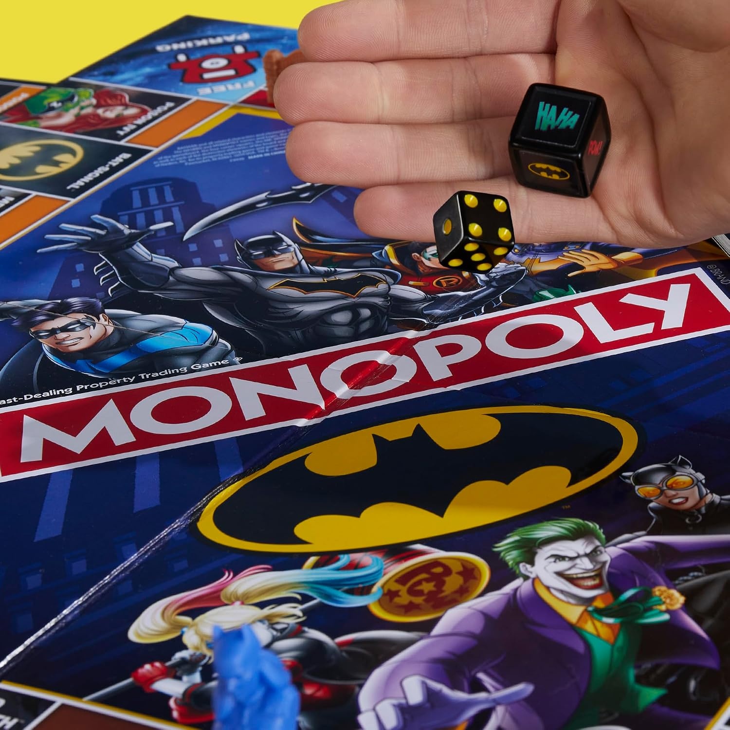 image:imageMonopoly Batman Edition Board Game Monopoly Game for Batman Fans Ages 8 and Up 2 to 4 Players Family Games Strategy Games for Kids and Adults Amazon Exclusive