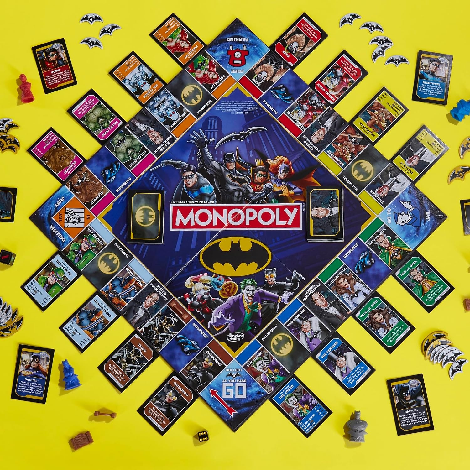 image:imageMonopoly Batman Edition Board Game Monopoly Game for Batman Fans Ages 8 and Up 2 to 4 Players Family Games Strategy Games for Kids and Adults Amazon Exclusive