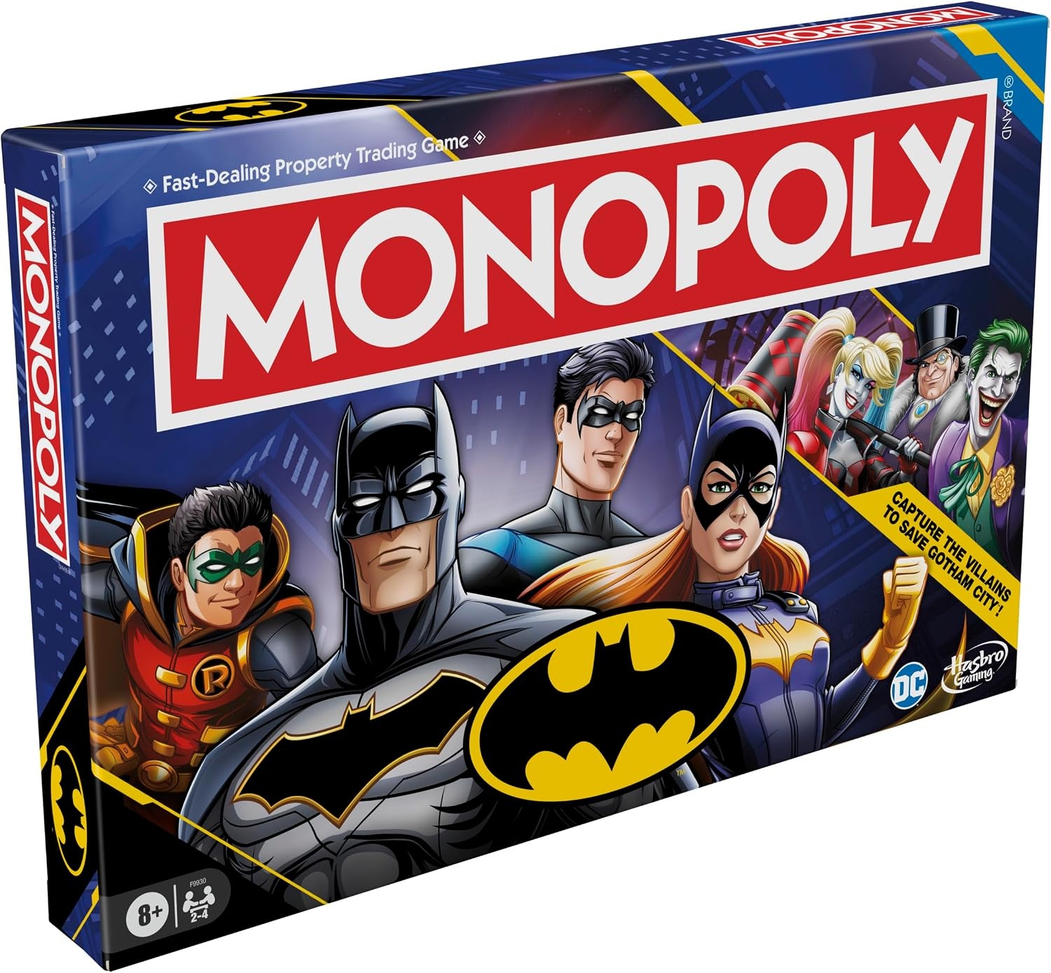 image:imageMonopoly Batman Edition Board Game Monopoly Game for Batman Fans Ages 8 and Up 2 to 4 Players Family Games Strategy Games for Kids and Adults Amazon Exclusive