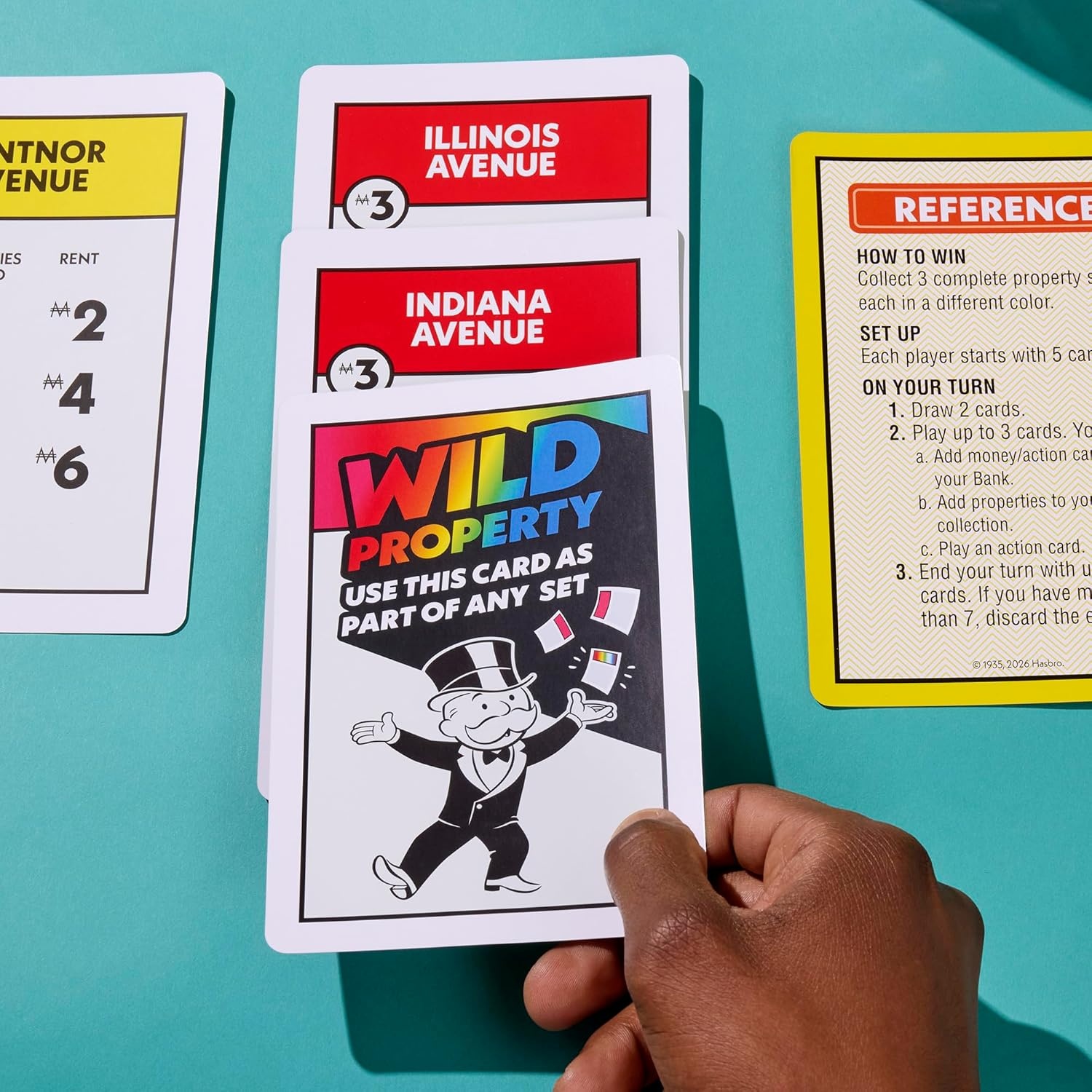 image:imageMonopoly Big Deal Card Game Oversized Giant Large Cards for Family Fun Ages 8 2 to 5 Players 15 Mins Travel Games for Kids and Adults