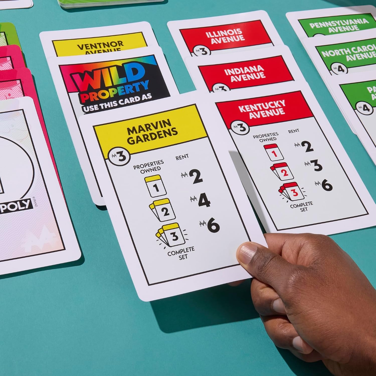 image:imageMonopoly Big Deal Card Game Oversized Giant Large Cards for Family Fun Ages 8 2 to 5 Players 15 Mins Travel Games for Kids and Adults