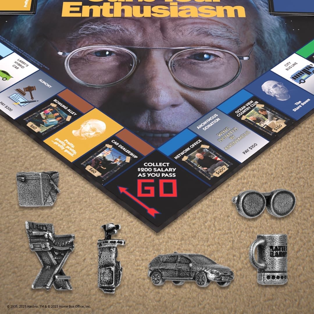 image:imageMonopoly Curb Your Enthusiasm Play as Larrys Glasses Golf Clubs Hybrid Car amp More Officially Licensed Collectible Game Based On Hit HBO Comedy Series