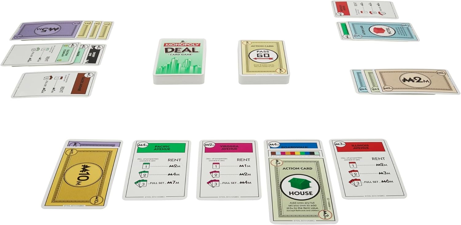 image:imageMonopoly Deal Card Game QuickPlaying Card Game Fun Games for Families and Kids Ages 8 and Up 2 to 5 Players 15 Mins Travel Games