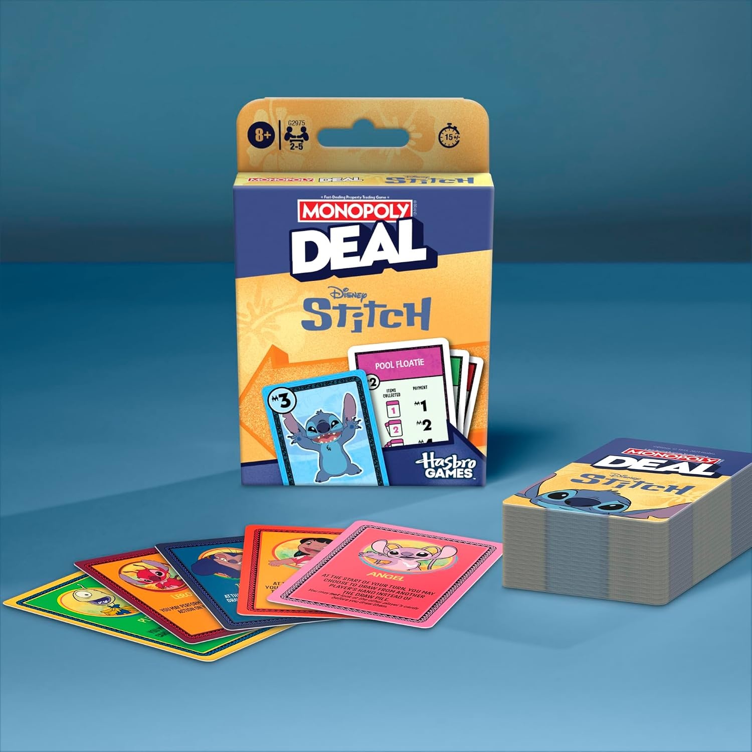 image:imageMonopoly Deal Disney Stitch Edition Card Game Based on Disneys Lilo amp Stitch Officially Licensed Disney Kids Games Ages 8 25 Players