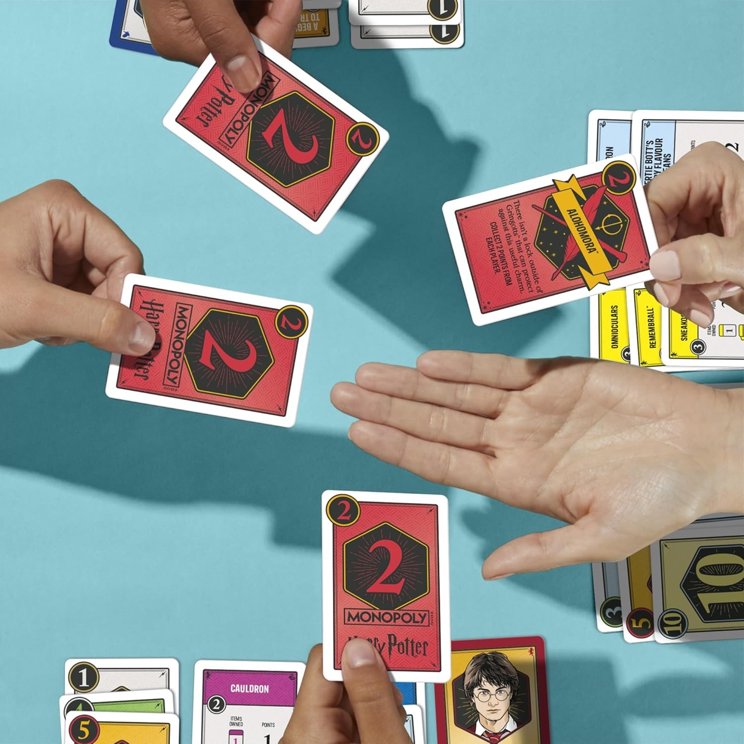 image:imageMonopoly Deal Harry Potter Card Game Family Games for Kids and Adults Ages 8 and Up 2 to 5 Players 15 mins Travel Size