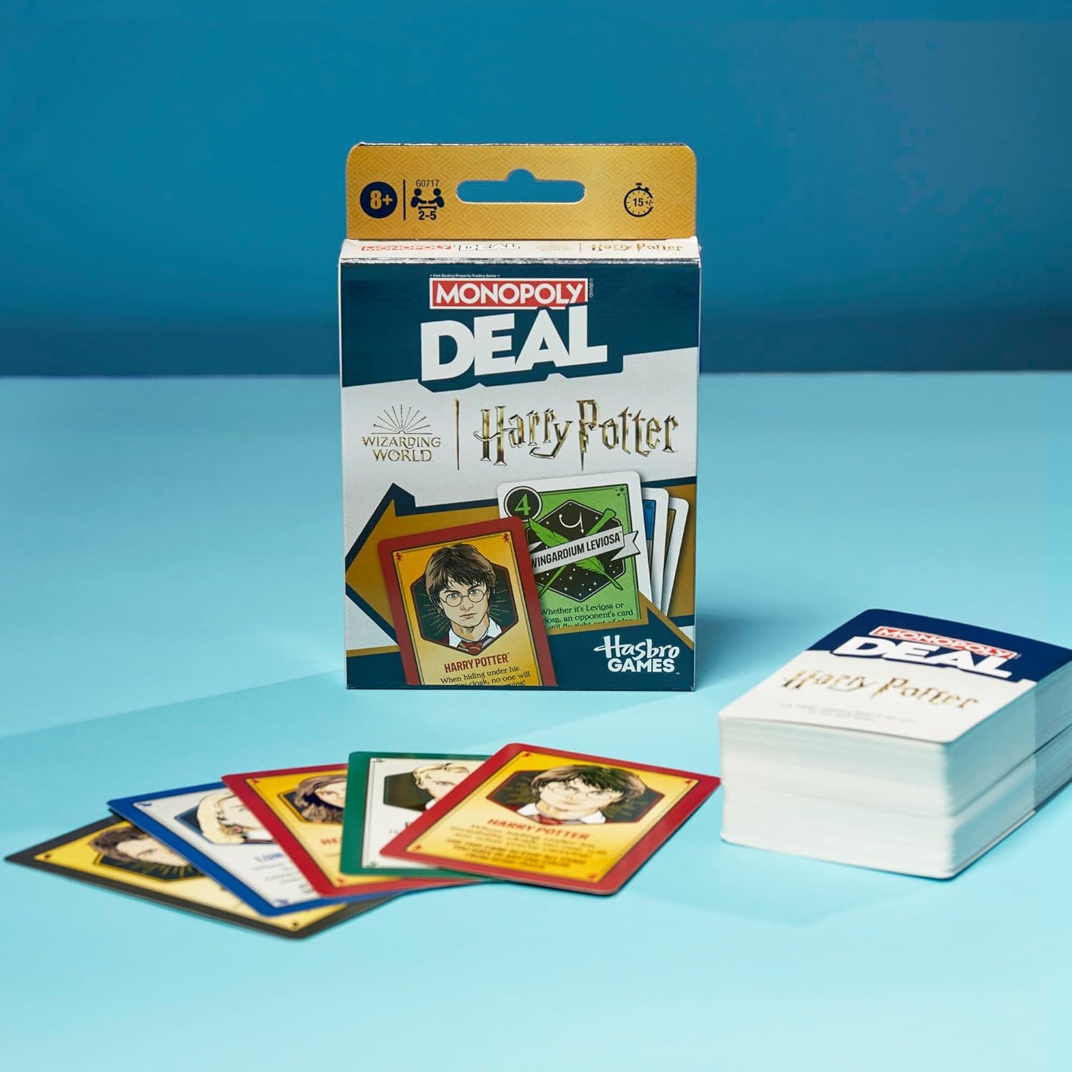 image:imageMonopoly Deal Harry Potter Card Game Family Games for Kids and Adults Ages 8 and Up 2 to 5 Players 15 mins Travel Size