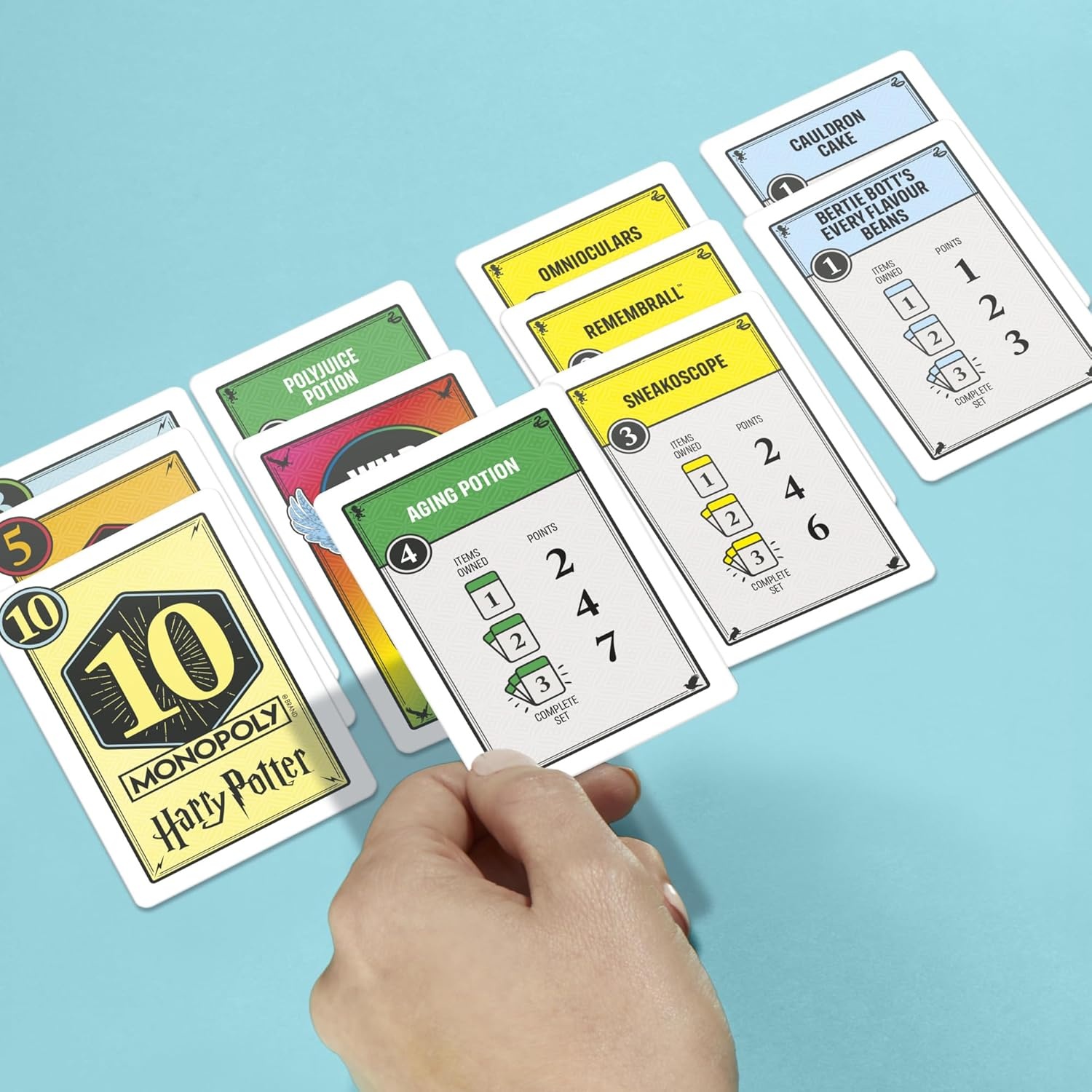 image:imageMonopoly Deal Harry Potter Card Game Family Games for Kids and Adults Ages 8 and Up 2 to 5 Players 15 mins Travel Size