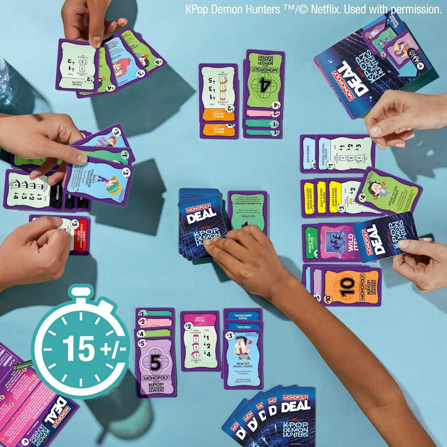 image:imageMonopoly Deal Kpop Demon Hunters Card Game Family Games for Kids Tweens Teens and Adults 25 Players 15 mins Easter Gifts for Boys and Girls Ages 8