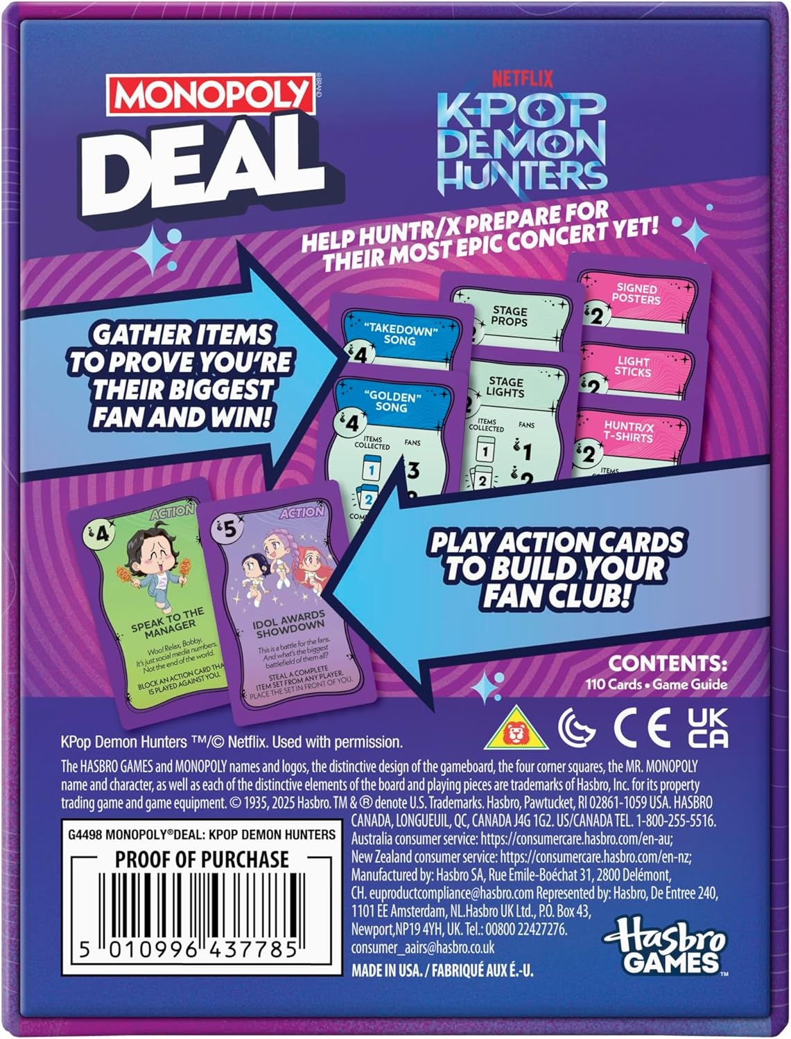 image:imageMonopoly Deal Kpop Demon Hunters Card Game Family Games for Kids Tweens Teens and Adults 25 Players 15 mins Easter Gifts for Boys and Girls Ages 8