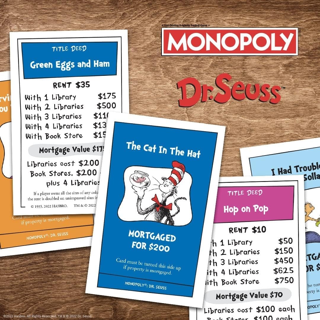 image:imageMonopoly Dr Seuss Buy Sell Trade Books Collectible Classic Monopoly Game Featuring Custom Game Board amp Artwork OfficiallyLicensed Game amp Merchandise