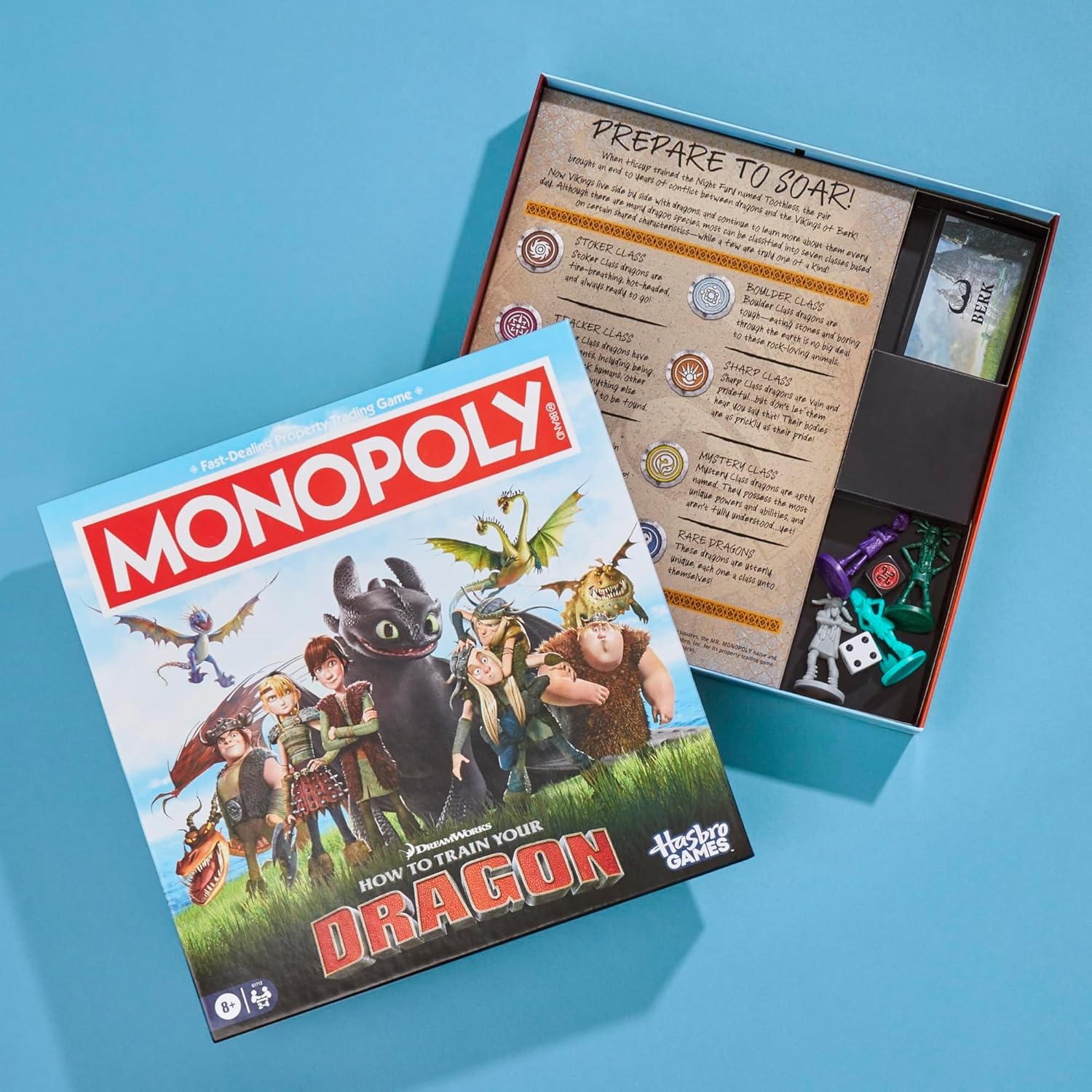 image:imageMonopoly DreamWorks How to Train Your Dragon Edition Board Game Ages 8 2 to 4 Players 45 Mins Fun Family Games for Kids Teens amp Adults Amazon Exclusive