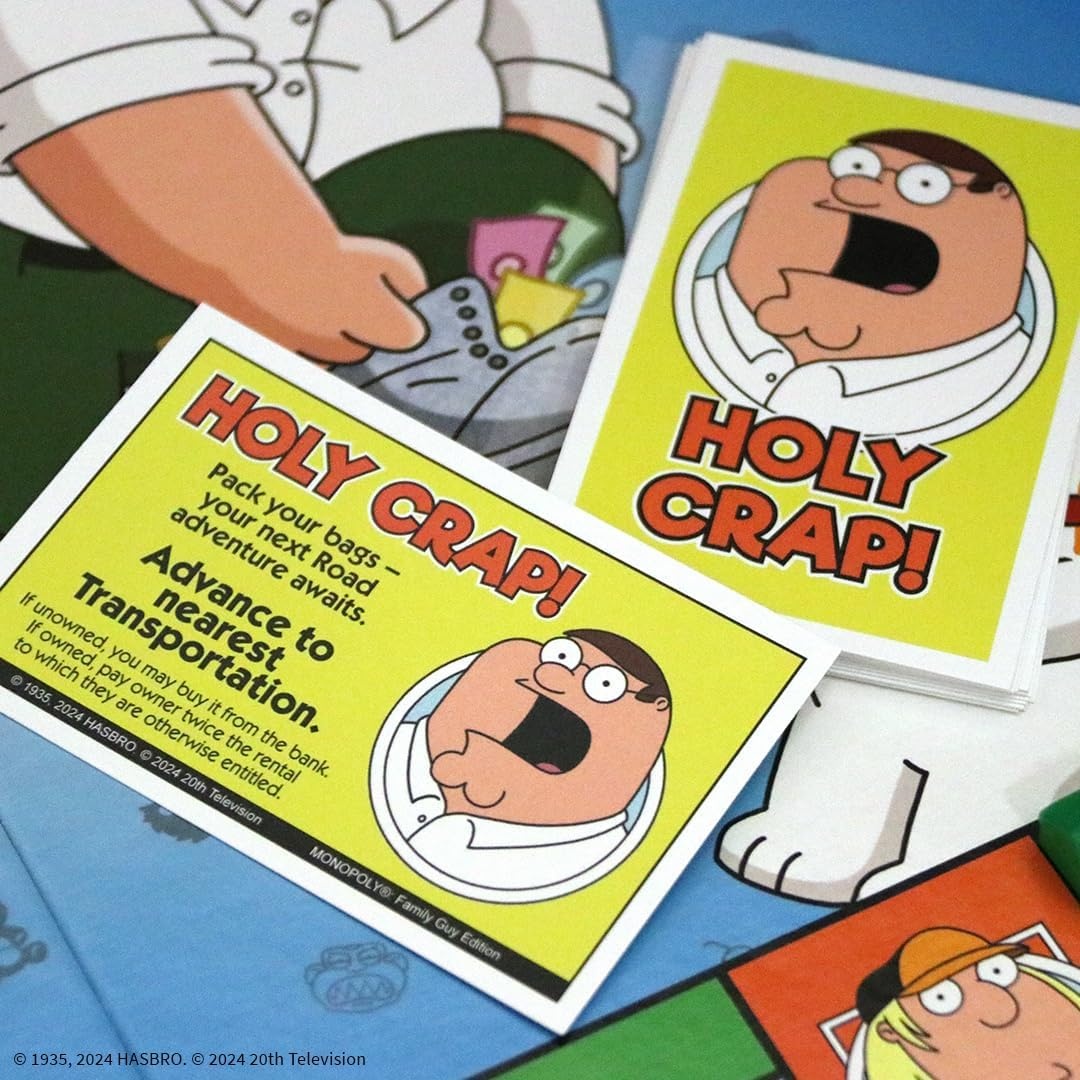 image:imageMonopoly Family Guy Board Game Featuring Banana Brian Giant Chicken Rupert and More Buy Sell Trade Quahogs Locations from McBurgertown to Wild West Ranch Officially Licensed Family Guy Game