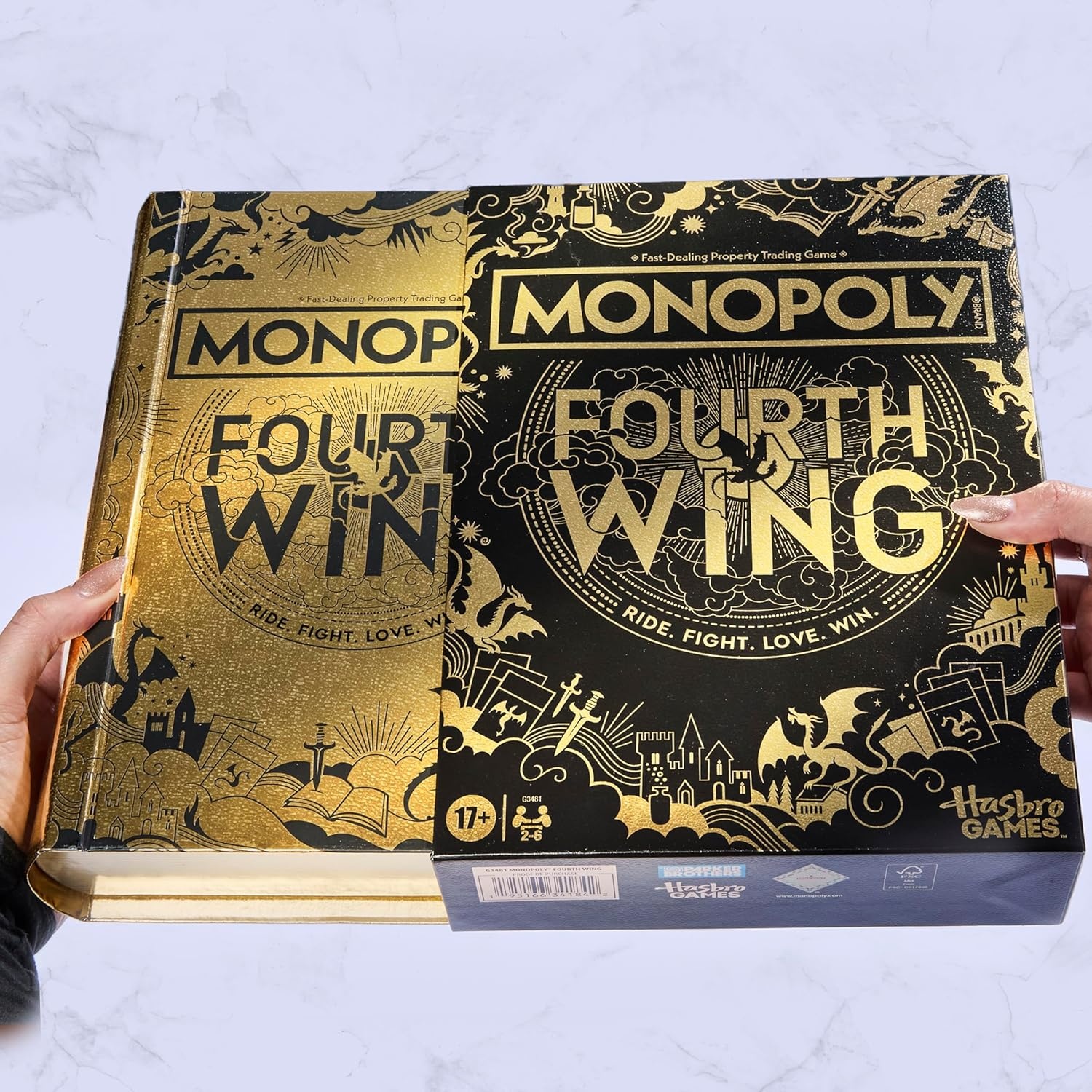 image:imageMonopoly Fourth Wing Edition Board Game for Adults Officially Licensed Game Inspired by the Empyrean Series Book 1 26 Players Ages 17