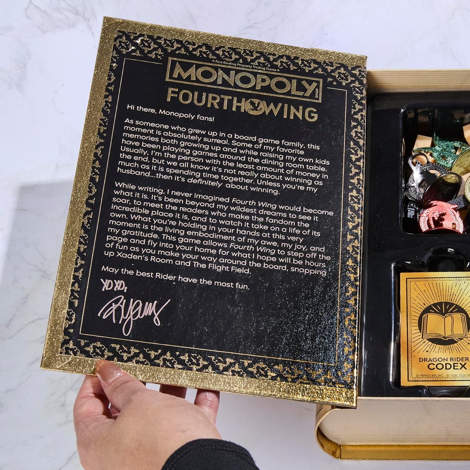 image:imageMonopoly Fourth Wing Edition Board Game for Adults Officially Licensed Game Inspired by the Empyrean Series Book 1 26 Players Ages 17