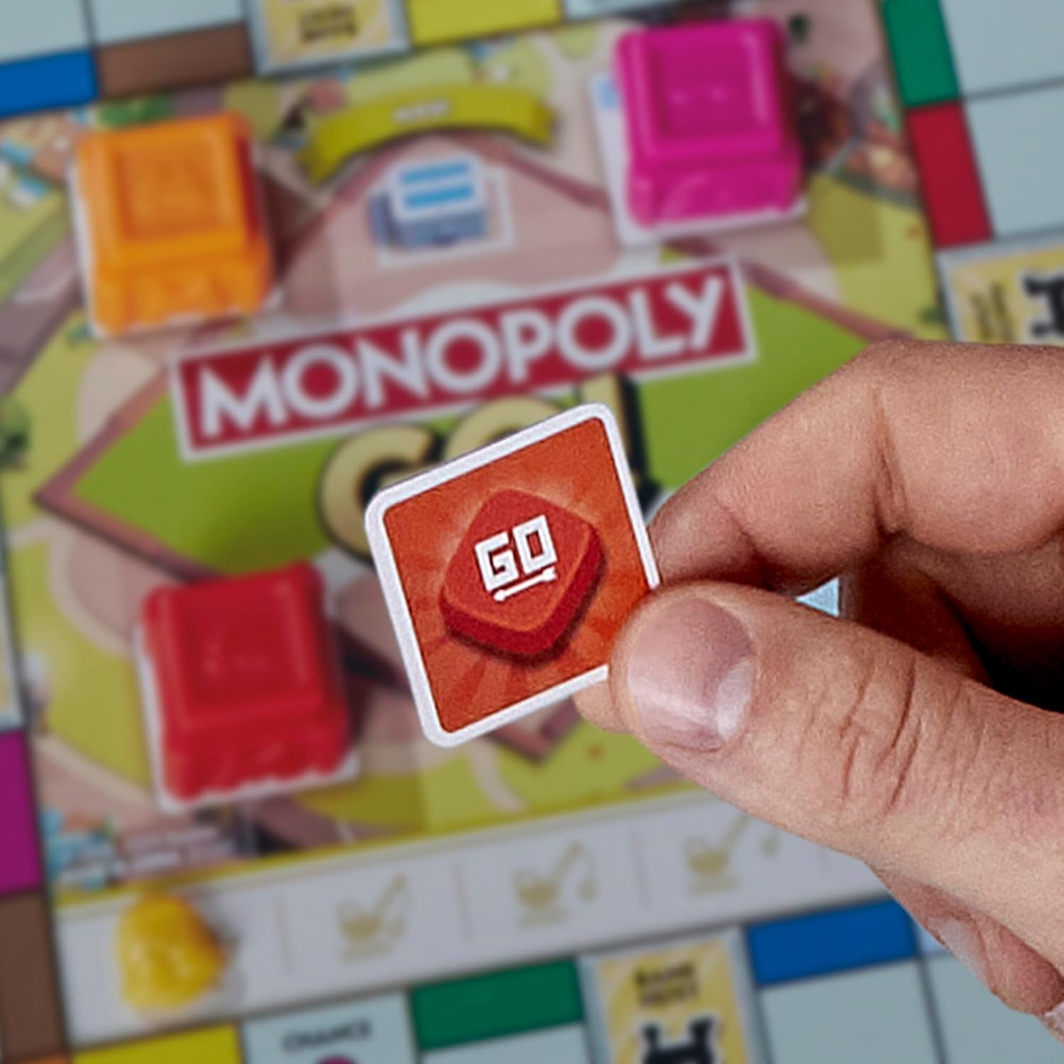 image:imageMonopoly GO Board Game Inspired by The Popular Mobile Board Game Ages 8 24 Players 15 Mins Family Games Travel Games for Kids and Adults