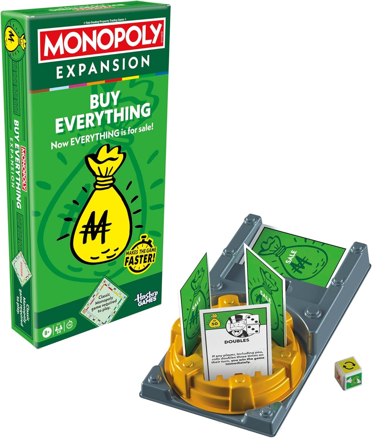 image:imageMonopoly Go to Jail Expansion Add More Fun to Classic Monopoly Game and Play Faster Ages 8 26 Players 40 Mins Family Board GamesBuy Everything Expansion