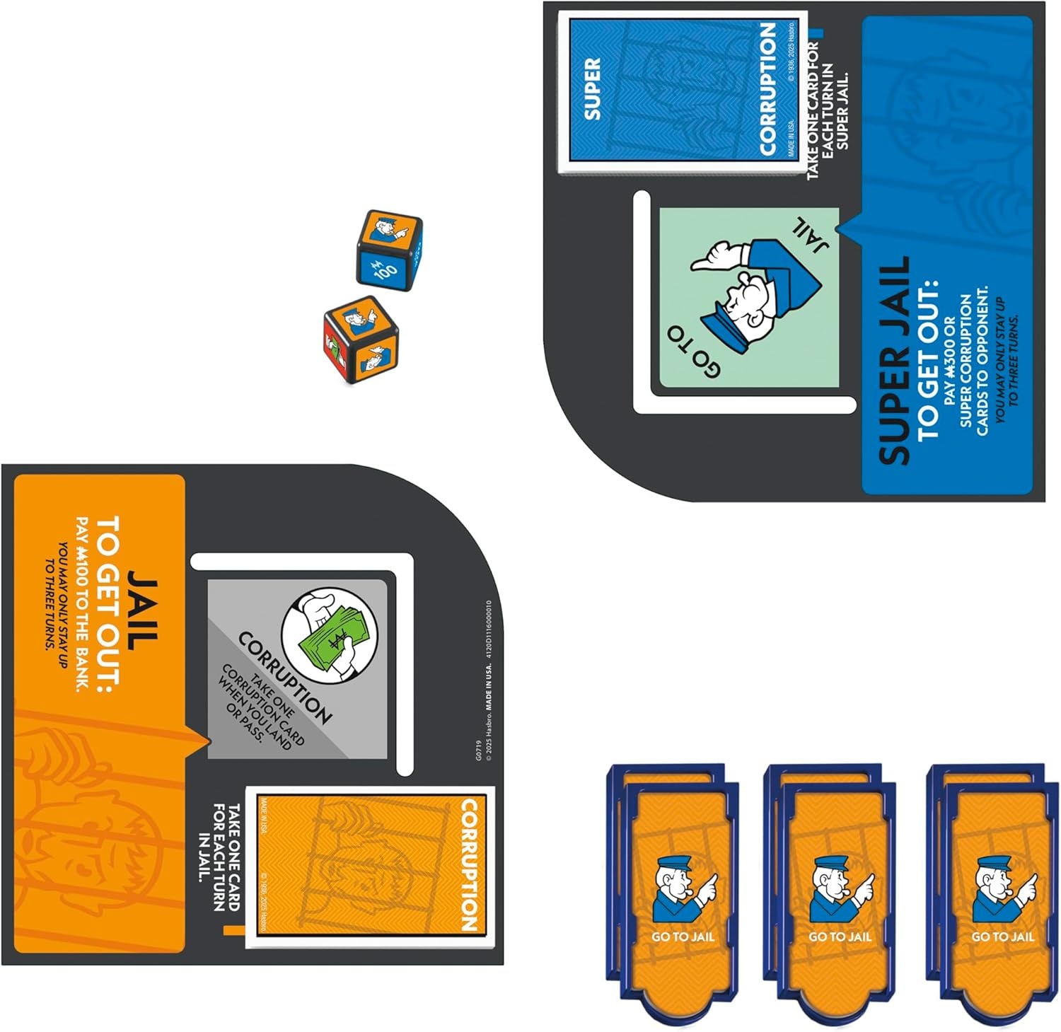image:imageMonopoly Go to Jail Expansion Add More Fun to Classic Monopoly Game and Play Faster Ages 8 26 Players 40 Mins Family Board GamesGo to Jail Expansion