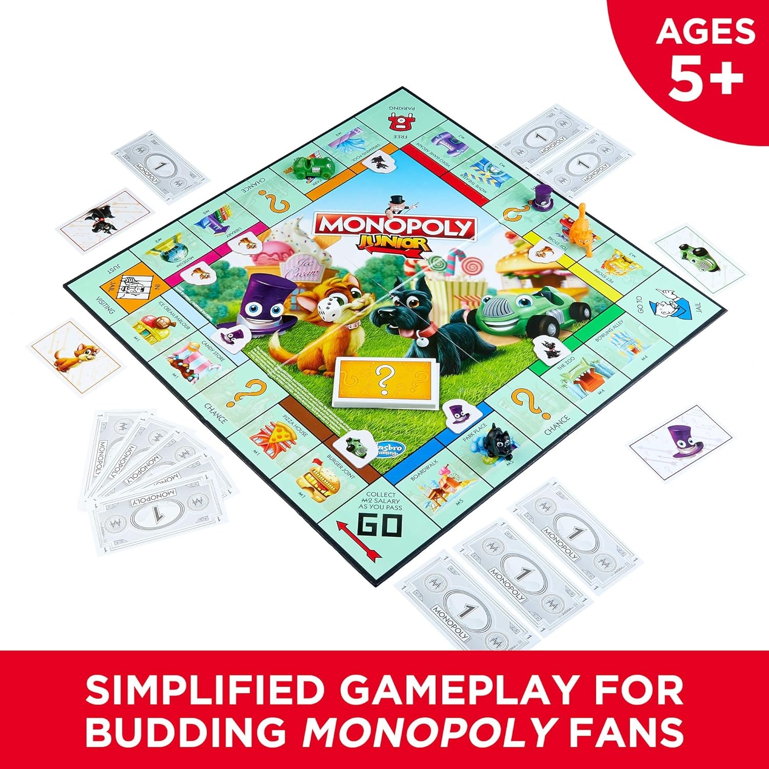 image:imageMonopoly Junior Board Game for 4 Players Ages 5 and up Amazon ExclusiveLimited edition