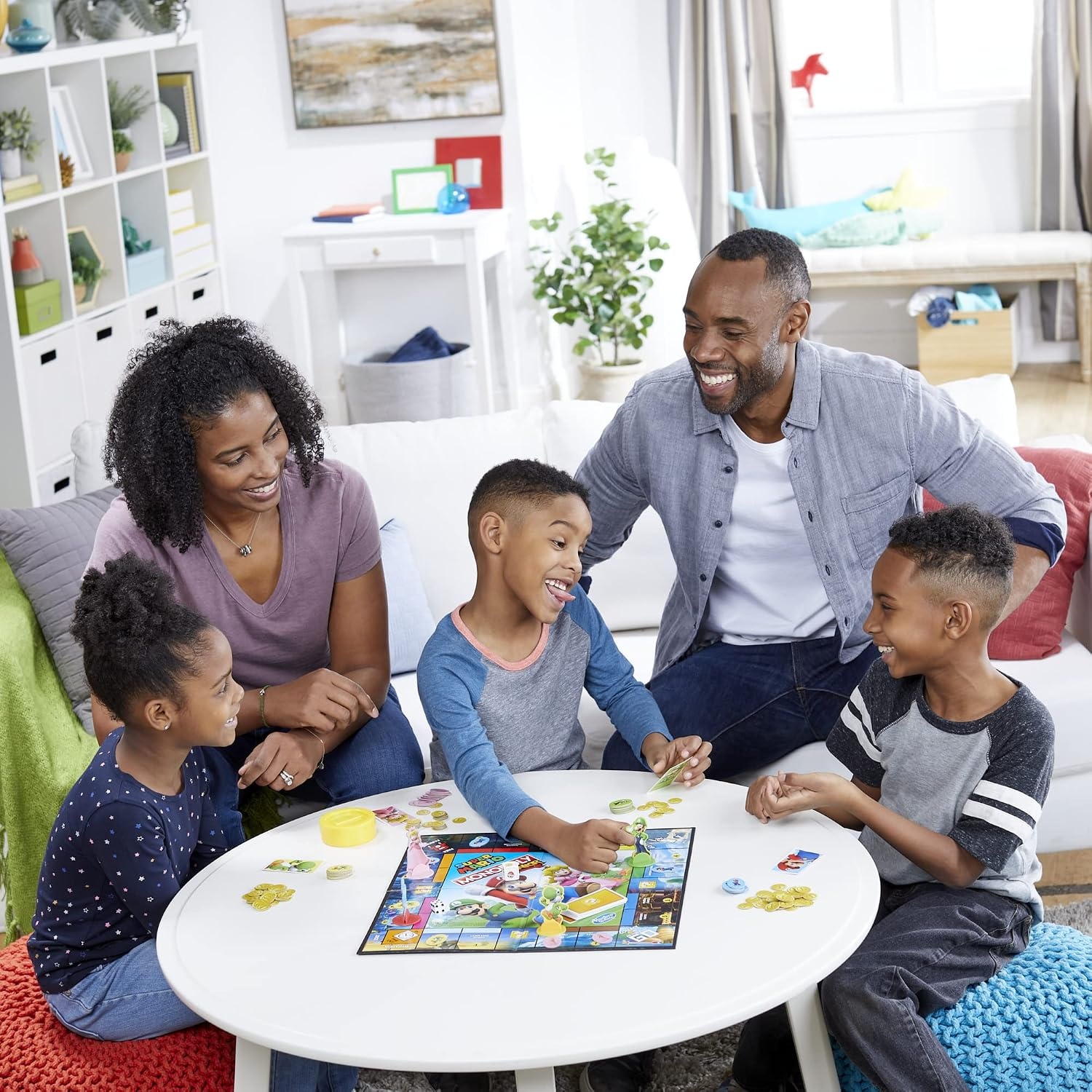 image:imageMonopoly Junior Super Mario Edition Board Game Fun Kids Ages 5 and Up Explore The Mushroom Kingdom as Mario Peach Yoshi or Luigi Amazon Exclusive