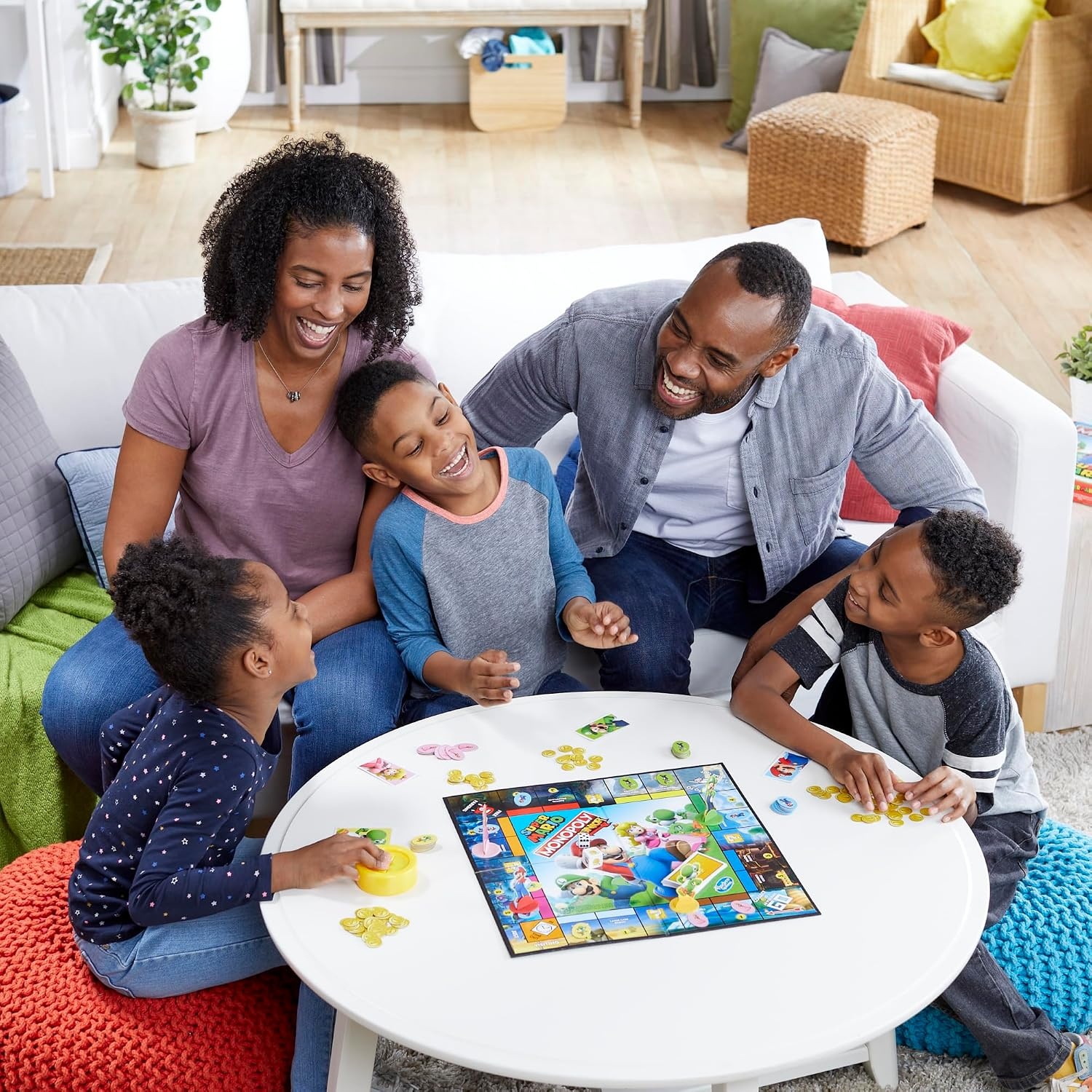 image:imageMonopoly Junior Super Mario Edition Board Game Fun Kids Ages 5 and Up Explore The Mushroom Kingdom as Mario Peach Yoshi or Luigi Amazon Exclusive