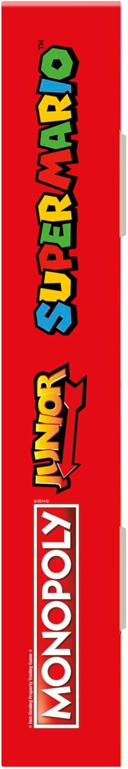 image:imageMonopoly Junior Super Mario Edition Board Game Fun Kids Ages 5 and Up Explore The Mushroom Kingdom as Mario Peach Yoshi or Luigi Amazon Exclusive