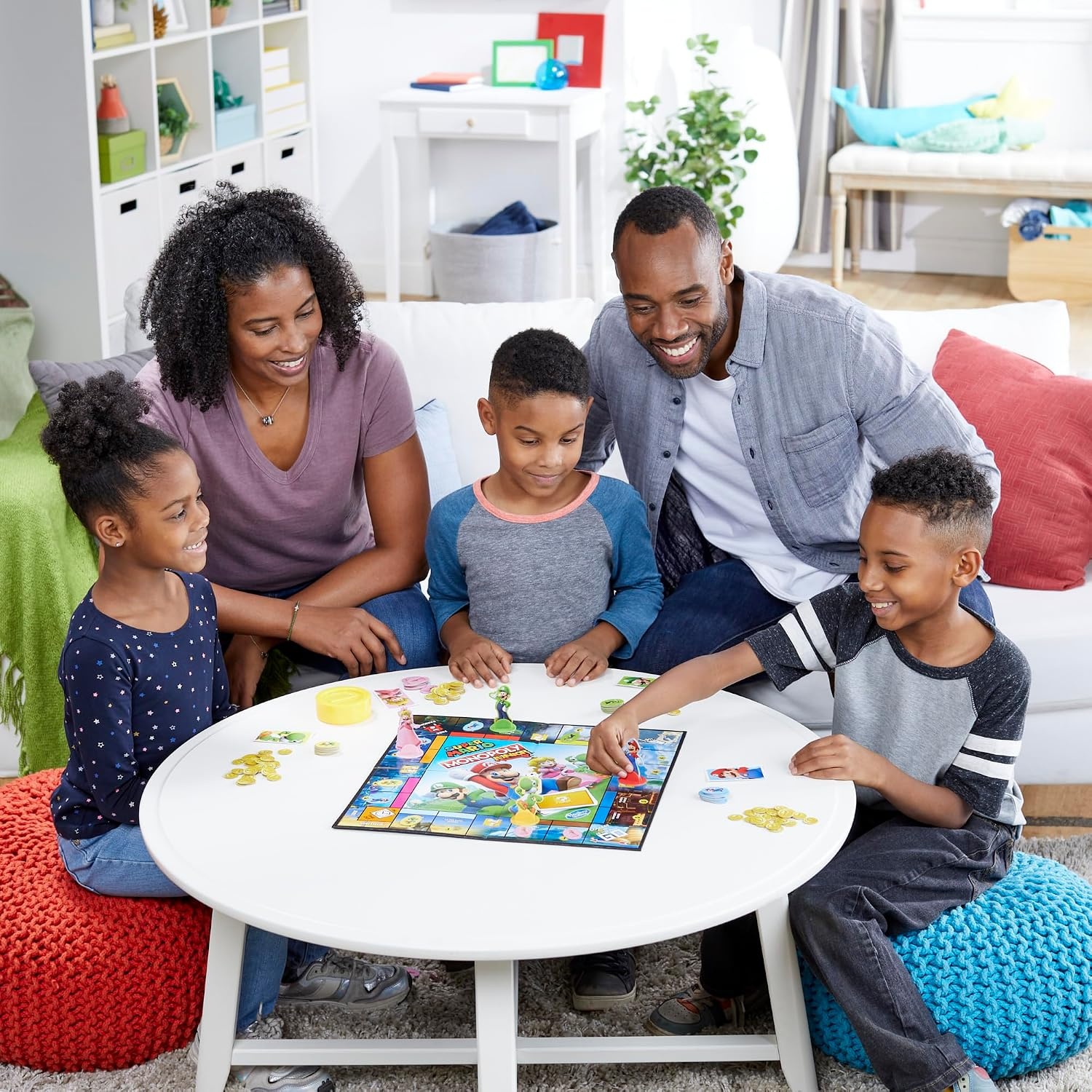 image:imageMonopoly Junior Super Mario Edition Board Game Fun Kids Ages 5 and Up Explore The Mushroom Kingdom as Mario Peach Yoshi or Luigi Amazon Exclusive