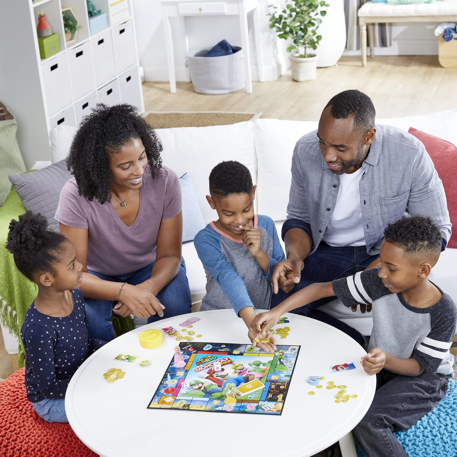 image:imageMonopoly Junior Super Mario Edition Board Game Fun Kids Ages 5 and Up Explore The Mushroom Kingdom as Mario Peach Yoshi or Luigi Amazon Exclusive