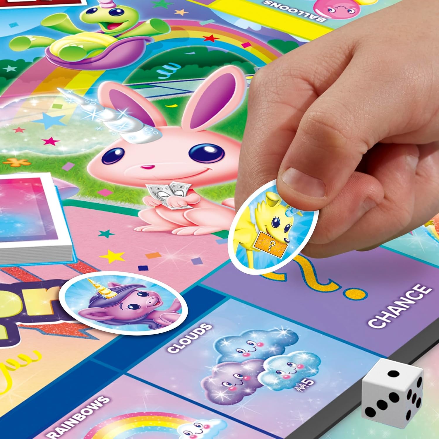 image:imageMonopoly Junior Unicorn Edition Board Game MagicalThemed Indoor Family Game 2 to 4 Players Preschool Games Kids Gifts Ages 5 and Up Amazon Exclusive