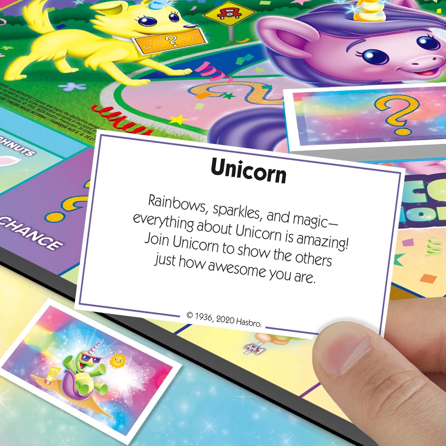 image:imageMonopoly Junior Unicorn Edition Board Game MagicalThemed Indoor Family Game 2 to 4 Players Preschool Games Kids Gifts Ages 5 and Up Amazon Exclusive