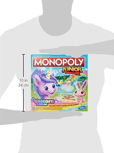 image:imageMonopoly Junior Unicorn Edition Board Game MagicalThemed Indoor Family Game 2 to 4 Players Preschool Games Kids Gifts Ages 5 and Up Amazon Exclusive