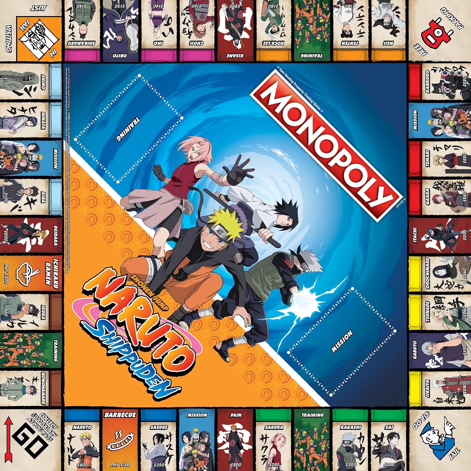 image:imageMonopoly Naruto Collectible Monopoly Game Featuring Japanese Manga Series Familiar Locations and Iconic Moments from The Anime Show 26 Players