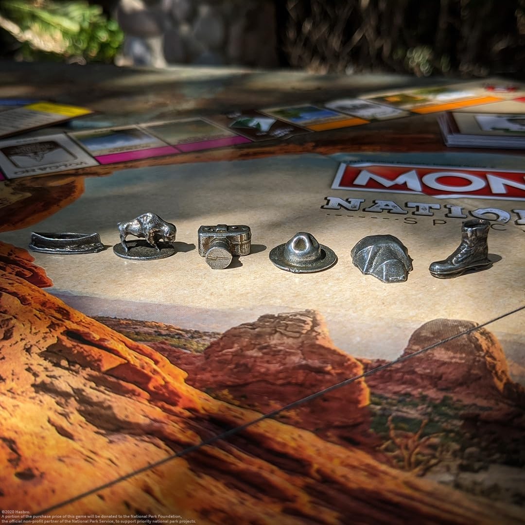 image:imageMonopoly National Parks 2020 Edition Featuring Over 60 National Parks from Across The United States Iconic Locations Such as Yellowstone Yosemite Grand Canyon and More Licensed Monopoly Game lawngameequipment