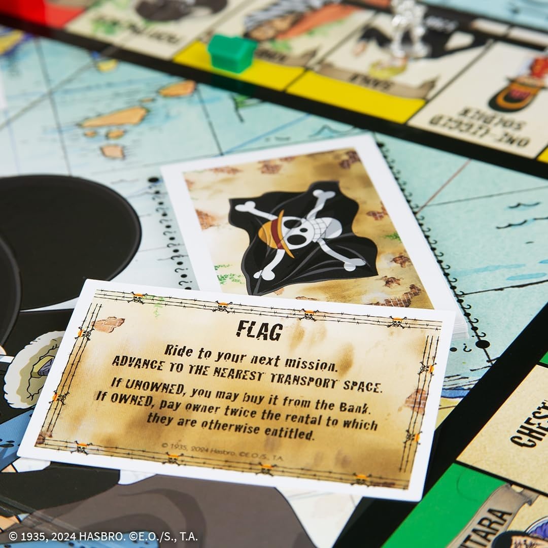 image:imageMonopoly One Piece Edition Board Game Buy Sell Trade with Popular Characters from the Manga amp Anime Series Featuring 9 Miniature Tokens Officially Licensed Merchandise and Collectible