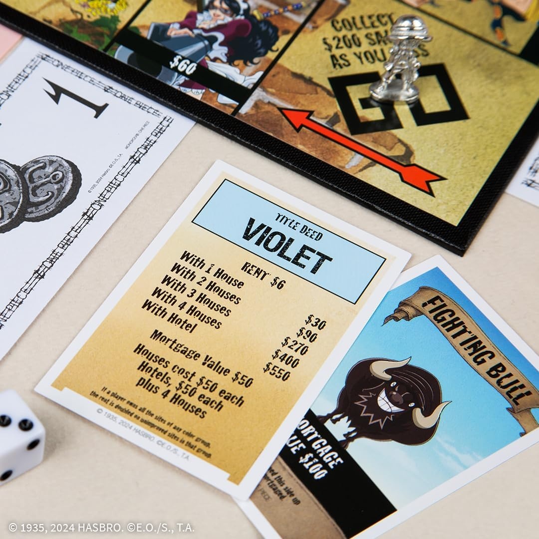 image:imageMonopoly One Piece Edition Board Game Buy Sell Trade with Popular Characters from the Manga amp Anime Series Featuring 9 Miniature Tokens Officially Licensed Merchandise and Collectible