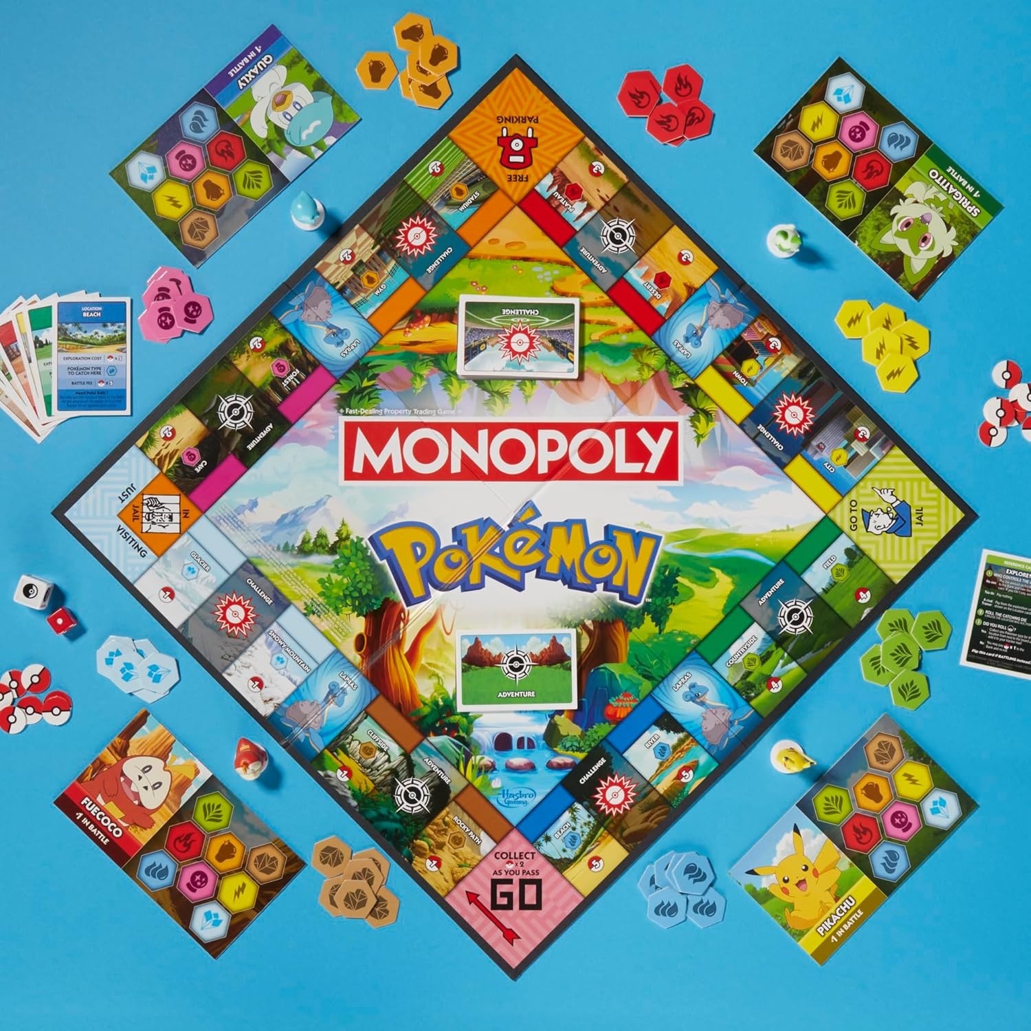 image:imageMonopoly Pokmon Edition Board Game Ages 8 and Up 2 to 4 Players Kids Games for Pokmon Fans Fun Family Games 45 Mins Avg