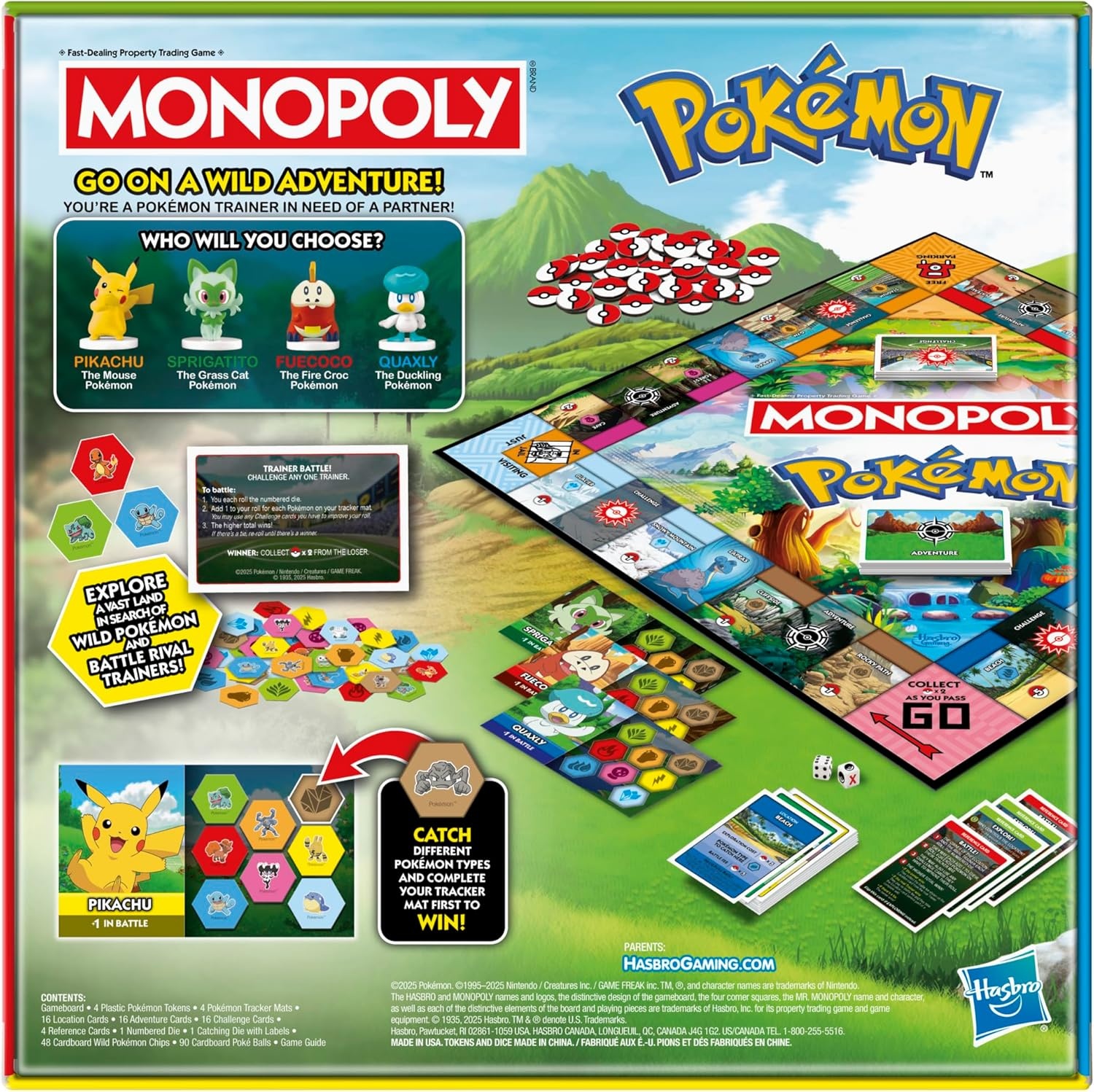 image:imageMonopoly Pokmon Edition Board Game Ages 8 and Up 2 to 4 Players Kids Games for Pokmon Fans Fun Family Games 45 Mins Avg