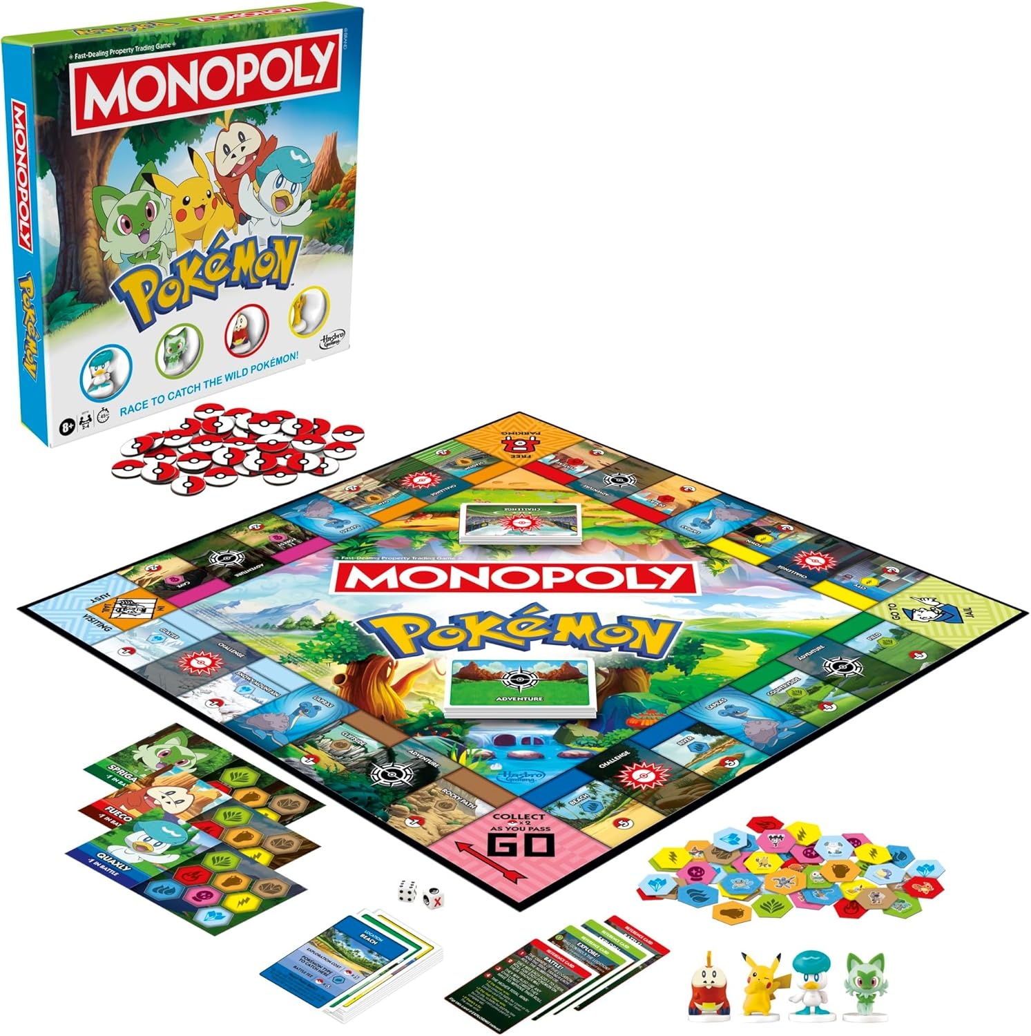 image:imageMonopoly Pokmon Edition Board Game Ages 8 and Up 2 to 4 Players Kids Games for Pokmon Fans Fun Family Games 45 Mins Avg