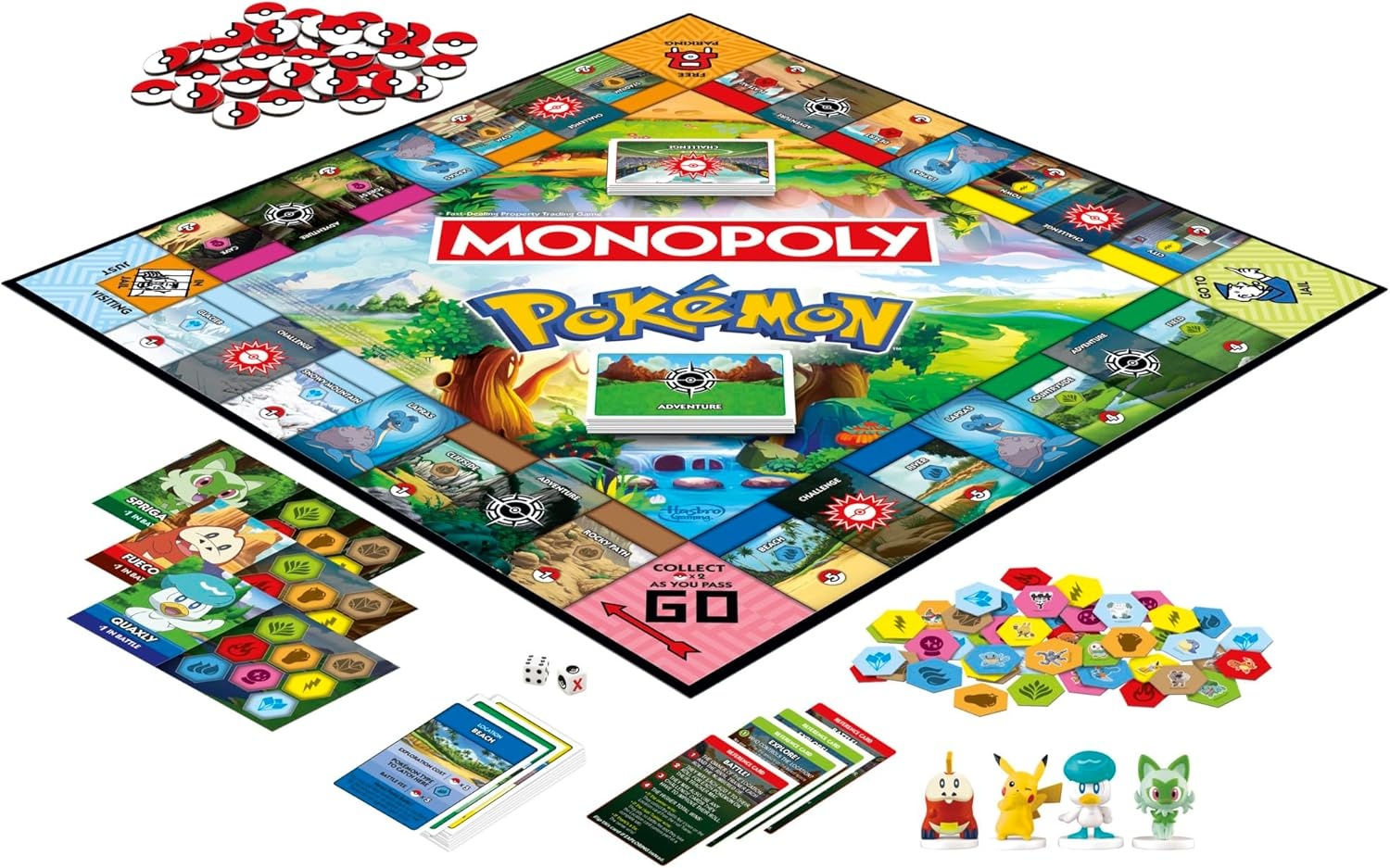 image:imageMonopoly Pokmon Edition Board Game Ages 8 and Up 2 to 4 Players Kids Games for Pokmon Fans Fun Family Games 45 Mins Avg